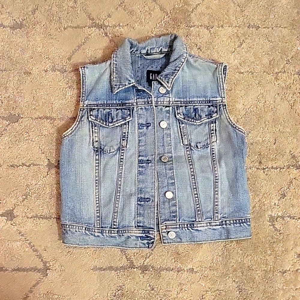 Gap Vintage Style Jean Jacket Vest